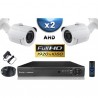 Kit PRO AHD : 2 câmeras bullets IR 20m SONY FULL HD 1080P + gravador DVR AHD FULL HD 1000 Go 