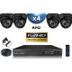 Kit PRO AHD : 4 câmeras domes IR 20m SONY FULL HD 1080P + gravador DVR AHD FULL HD 2000 Go 