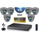 Kit PRO AHD : 6 câmeras dome IR 35m SONY FULL HD 1080P + gravador DVR AHD FULL HD 2000 Go 