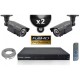Kit PRO IP : 2 câmeras bullet POE IR 60m SONY 1080P + gravador NVR 8 canais H264 FULL HD 2000 Go