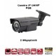 Câmera bullet IP IR 60m ONVIF Varifocal POE SONY 1080P 2.4MP à prova de água e de vandalismo cinza