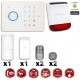Sistema de alarme GSM sem fio com imunidade aos animais 25 Kg + Sirene flash solar com bateria integrada G5 / S5