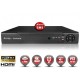 Gravador digital tri-híbrido AHD 4 canais H264 FULL HD 1080P