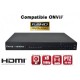 Gravador digital NVR via rede 24 / 32 canais H264 IP ONVIF 5MP 3MP 1080P FULL HD
