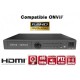Gravador digital NVR via rede 16 canais H264 IP ONVIF 1080P FULL HD 
