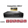 Gravador digital NVR via rede 24 / 32 canais H264 IP ONVIF 1080P FULL HD 
