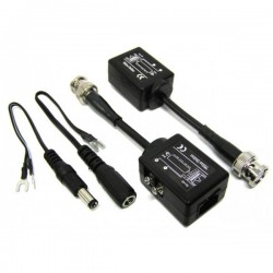 Balun RJ45 para BNC + Alimentação