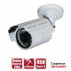 Câmera bullet 450 linhas 1/4 Sensor Sharp IR 20m à prova de água branca