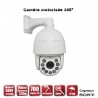 Câmera de segurança motorizada PTZ 360° IR 120m 700 TVL Zoom x30 para exterior