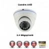 Câmera dome AHD FULL HD 1080P 2.4MP Sensor 1/2.7" SONY IMX238 IR 20m à prova de água e de vandalismo