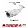Câmera bullet IP IR 40m ONVIF Varifocal POE OMNIVISION 720P 1MP à prova de água e de vandalismo