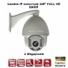 Câmera de segurança motorizada PTZ 360° IP FULL HD 1080P ONVIF IR 140m Zoom x20 para exterior