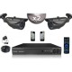 Kit CONFORTO: 2 câmeras bullets SONY 1000 linhas + gravador DVR 250 Go