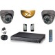 Kit PRO: 2 câmeras domes SONY 1000 TVL + gravador DVR 500 Go FULL 960H