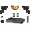 Kit PRO: 2 câmeras bullets SONY 1000 TVL + gravador DVR 500 Go FULL 960H