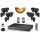 Kit PRO: 4 câmeras bullets SONY 1000 TVL + gravador DVR 1000 Go FULL 960H