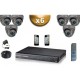 Kit PRO: 6 câmeras domes SONY 1000 TVL + gravador DVR 1000 Go FULL 960H