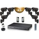 Kit PRO: 6 câmeras bullets SONY 1000 TVL + gravador DVR 1000 Go FULL 960H