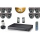 Kit PRO: 8 câmeras domes SONY 1000 TVL + gravador DVR 1000 Go FULL 960H