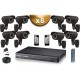Kit PRO: 8 câmeras bullets SONY 1000 TVL + gravador DVR 1000 Go FULL 960H