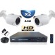 Kit PRO AHD : 2 câmeras bullets IR 20m SONY HD 960P + gravador DVR AHD 500 Go 