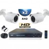 Kit PRO AHD 2 câmeras bullet IR 20m SONY HD 960P + gravador DVR AHD 500 Go 