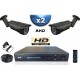 Kit PRO AHD : 2 câmeras bullets IR 40m SONY HD 960P + gravador DVR AHD 500 Go 