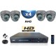 Kit PRO AHD : 4 câmeras domess IR 35m SONY HD 960P + gravador DVR AHD 1000 Go 