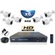 Kit PRO AHD : 6 câmeras bullets IR 20m SONY HD 960P + gravador DVR AHD 1000 Go 